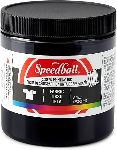 Speedball Fabric Screen Printing Ink Black (8oz)