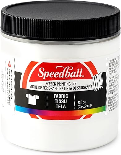Speedball Fabric Screen Printing Ink White (8oz)